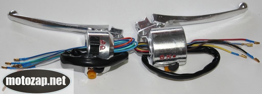 Перемикачі (блоки) руля к-кт 2 шт Delta (нікель)