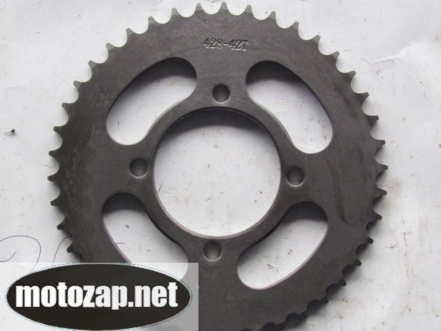 Зірочка задня MUSSTANG 428*42 d=64/83mm 4 отвора 45 сталь