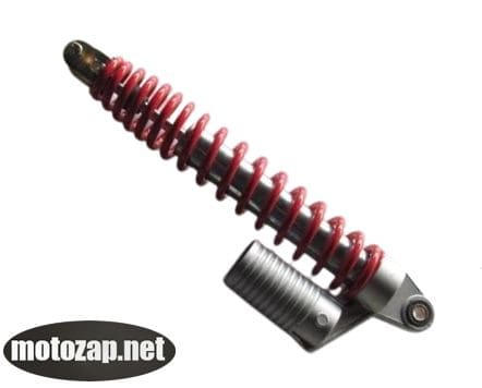 Амортизатор задній газовий скутер 1 шт червона пружина втулка/вилка GY6 4Т 150куб 360мм