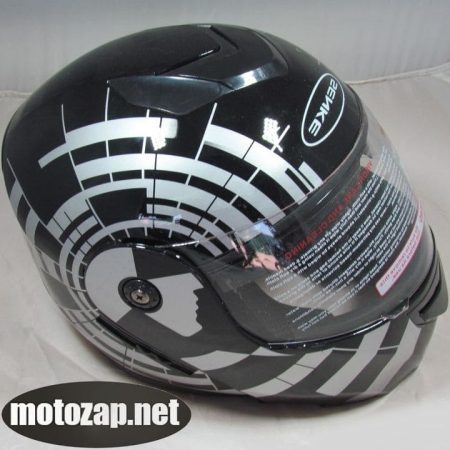 Шолом Трансформер SENKE з візор з окулярами ABS (Чорний із сірим)