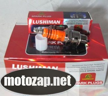 Свічка LUSHIMAN 2Т E6TC (Нікелевий сплав) M14*1.25 12.7mm червона