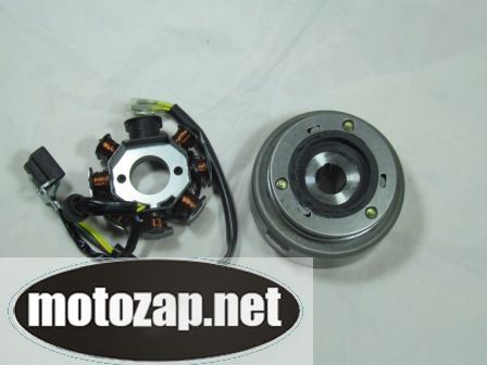 Генератор магнето з статором кріплення 2 болти мотоцикл CG/CB 125/150/200/250/300куб