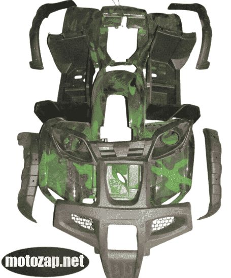 Пластик Квадроцикл комплект 10 колесо великий KAYA КХD-ATV-6D утилітарний