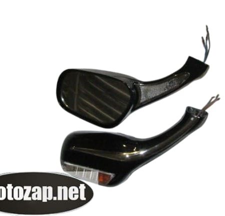 Зеркала скутер з поворотами Чорні кріплення на болт к-кт 2 шт