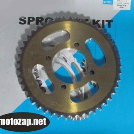 Зірочка задня MUSSTANG гартована 428*45 d=64/83mm 4 отвора 45 сталь (кальона)