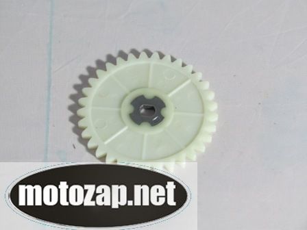 Зірочка двигуна скутер GY6 4Т 50куб маслонасоса пластикова