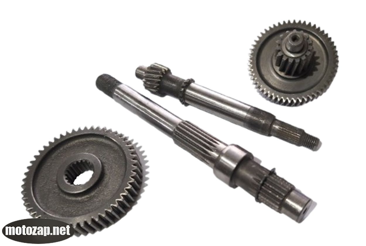 Вал з редуктором в зборі скутер GY6 4Т 50куб