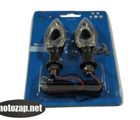 Повороти міні к-кт 2 шт світлодіодні (трикутні з діркою) LED на блістері