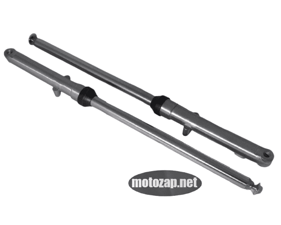 Амортизатор передній мопед Alpha к-кт 2 шт барабанне гальмо d=27mm L=650mm (пір'я вилки)