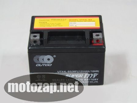 Акумулятор 12V4A гелевий UTX4L ALFA DELTA Скутери 86*70*114 (DESIGN IN JAPAN)