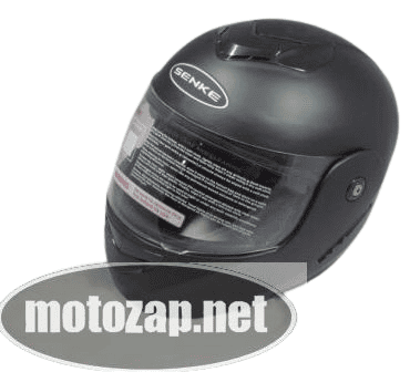 Шолом Трансформер SENKE з візор з окулярами ABS (чорний мат)
