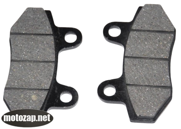 Колодки гальмівні (диск) 2-х поршневий супорт без вух скутер, мотоцикл