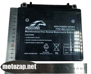 Акумулятор 12V7A гелевий YTN7-BS Musstang тонкій високий 146*60*130 SENKE SK200-9 ІНТРУДЕР