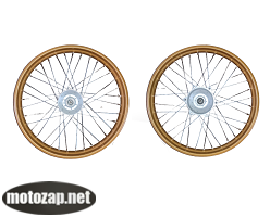 Диск переднього колеса 21 спиця ЕНДУРО SENKE SK250GY-5 6 болтів кріпл. гальм. диска, алюмінієвий