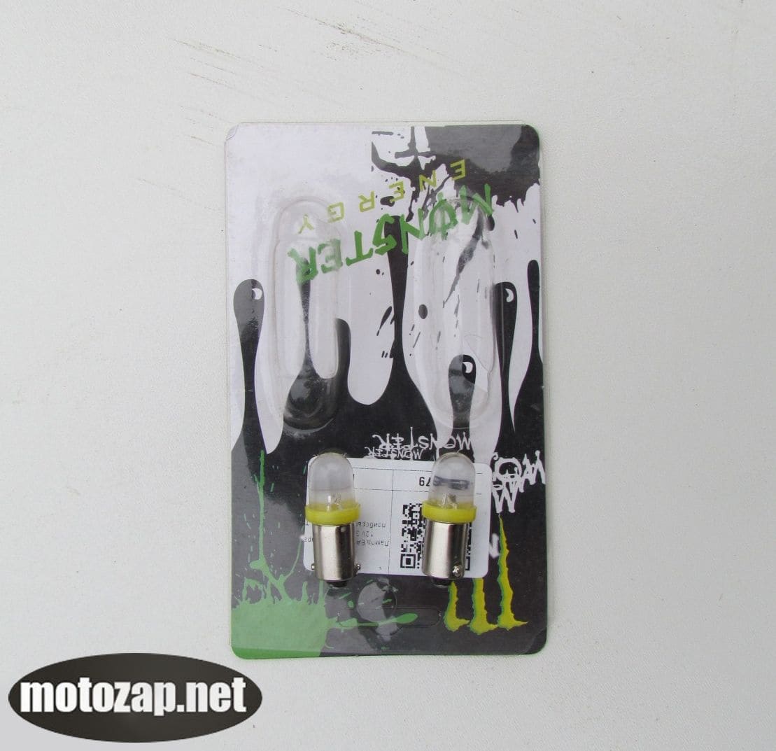 Лампа габаритів LED BA9S (міні залізний патрон) 12V 3W 1 шт