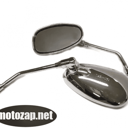 Зеркала 10мм скутер овал великий хром