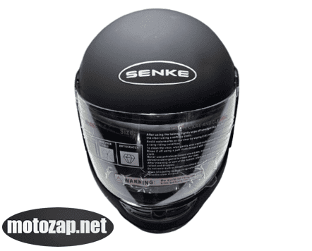 Шолом SENKE чорно-матовий закритий з бородою WF-01 (дешевий)