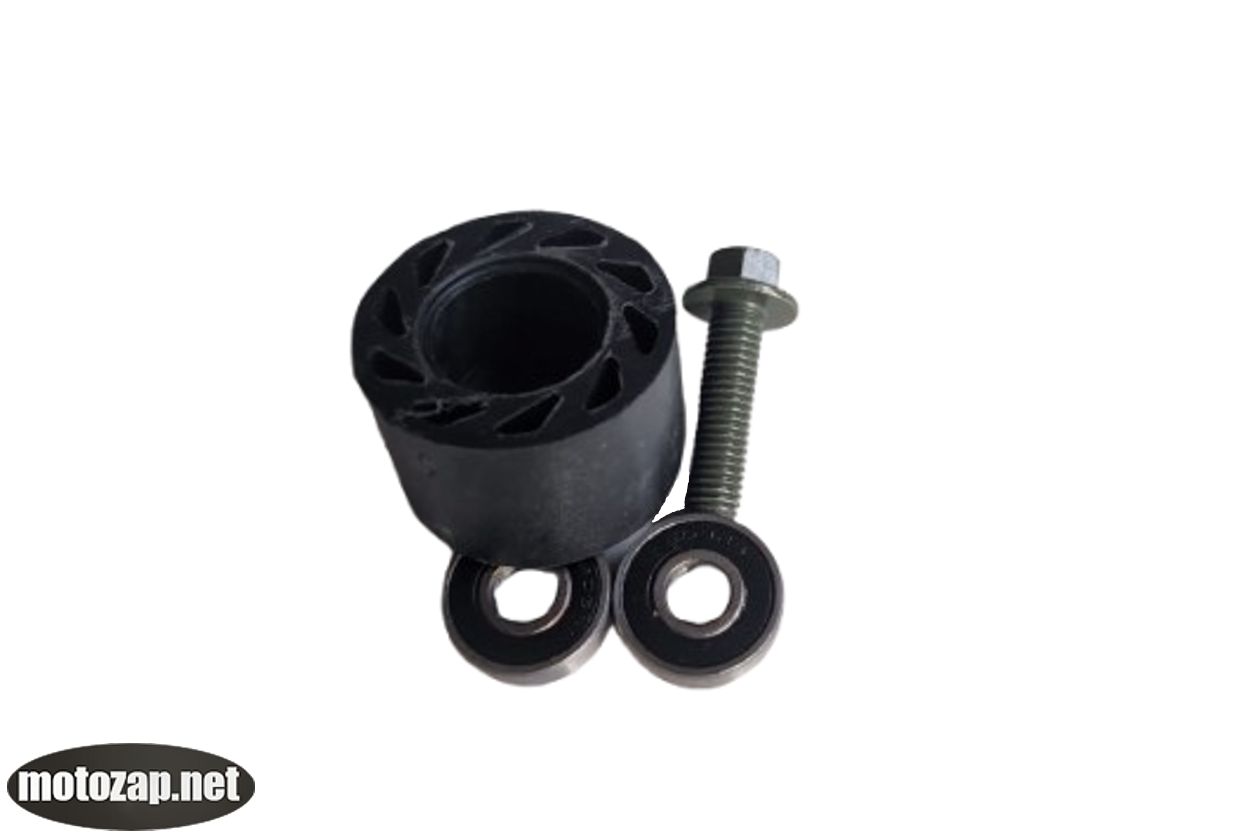 Ролик натягувач приводного цепа ЕНДУРО KAYA +2 підшипники +болт (чорний)