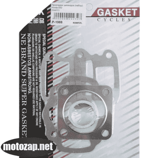 Прокладка циліндра скутер HONDA DIO 50куб 39мм к-кт