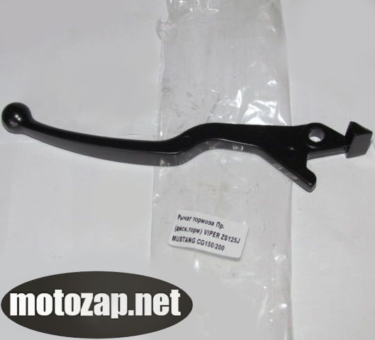 Ричаг гальма мотоцикл Viper праве дискове гальмо (білий бачок)