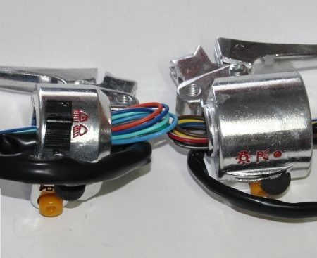 Перемикачі (блоки) руля к-кт 2 шт Delta (нікель)