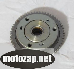 Обгінна муфта з шестернею (маховик) мотоцикл CG/CB 125/150куб (3 ролики)