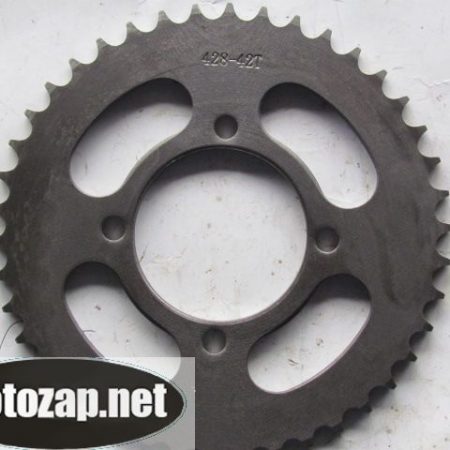 Зірочка задня MUSSTANG 428*42 d=64/83mm 4 отвора 45 сталь