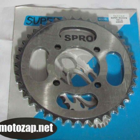 Зірочка задня MUSSTANG SUPER 428*42 d=64/83mm 4 отвора 45 сталь