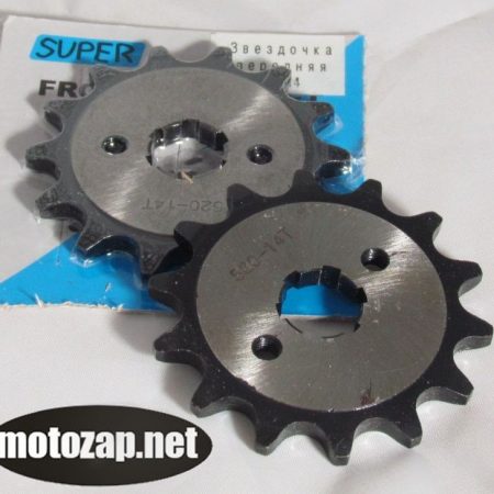 Зірочка передня мотоцикл 200/250куб 520*14 звичайний шліц