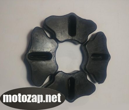 Резинки демпферні Мотоцикл 18 диск (чорні) MUSSTANG SHINERAY 150/200куб