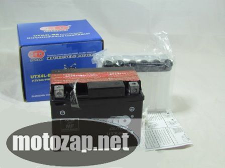 Акумулятор 12V4A заливний кислотний YTX4L ALFA  DELTA Скутери 86*70*116 (DESIGN IN JAPAN)