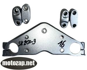 Траверса верхня (пластина руля) на мотоцикл SENKE SK200-9 SK150 з кріпленням руля