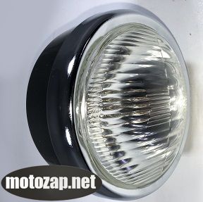 Фара Alpha Чорна кругла