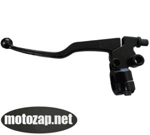 Ричаг з хомутом БЕЗ БОЛТА зчеплення з кріпленням зеркала мотоцикли (з місцем для жаби)