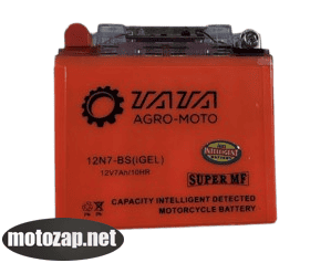 Акумулятор 12V7A гелевий 12N7-BS Мотоцикл 150-300куб SENKE KAYA