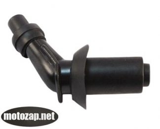 Насвічник 45° чорна (люлька) скутер GY6 4Т/2Т