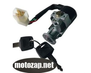 Замок запалювання (голий) скутер HONDA DIO-27, Lead, Tact (4-5 проводів)