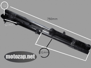 Амортизатор передній Мотоцикл MUSSTANG REGION VIPER V150A 150/200куб к-кт 2 шт (пір'я вилки)