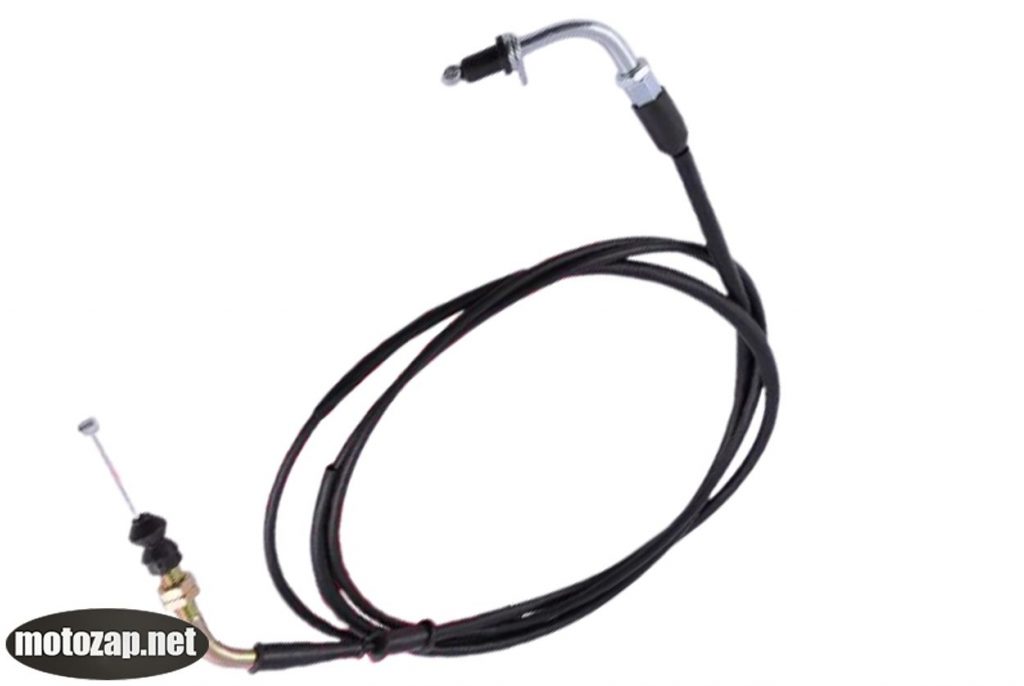 Трос газу скутер GY6 4Т (кріплення пластина)