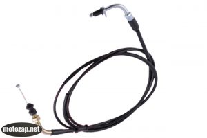 Трос газу скутер GY6 4Т (кріплення пластина)