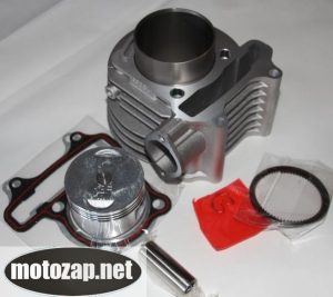 Поршнева (ЦПГ) Циліндр з поршнем скутер GY6 4Т 150куб 57,4mm