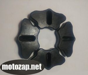 Резинки демпферні Мотоцикл 18 диск (чорні) MUSSTANG SHINERAY 150/200куб