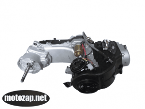 Двигун скутер GY6 4Т 80куб довгий вал редуктора під 2 амортзатора (12 колесо)