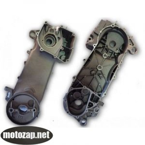 Картер лівий скутер GY6 4T 50куб 139QMA (коротка база)