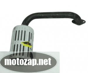 Глушник з коліном нижній Мототрактор 1218 л.с.