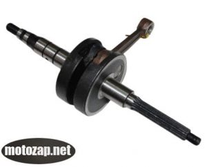 Колінвал скутер YAMAHA JOG 50куб 3KJ d10 Тайвань (в упаковці)