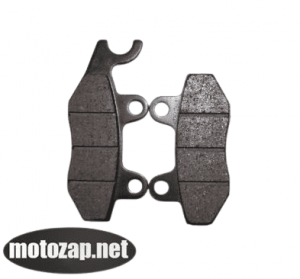 Колодки гальмівні (диск) 2-х поршневий супорт вухо ліворуч скутер, мотоцикл