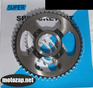 Зірочка задня Ендуро спиця колесо 4 отвора SUPER 428*43 D=58/86 LIFAN LF200 CiTiR (45сталь)