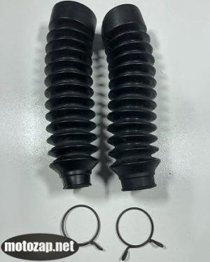 Пильники переднього амортізатора к-кт (чорні) Alpha NEW (L=170mm d=27mm D=43)