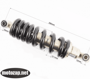Амортизатор задній Мотоцикл моноамортизатор втулка/втулка НАШ L=300mm d=10mm d=12mm ЕНДУРО КРОС